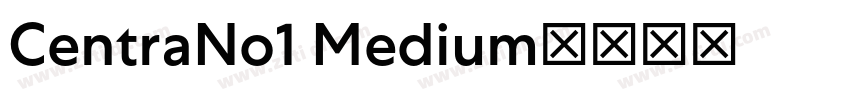 CentraNo1 Medium字体转换